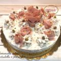 Cheesecake salata mortadella e pistacchio
