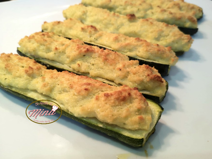 Zucchine ripiene di ricotta