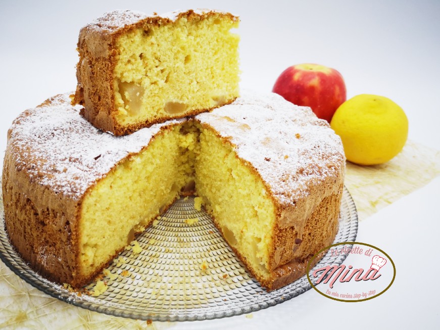 Torta di mele frullata e soffice