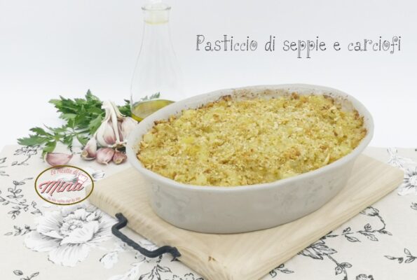 Pasticcio di seppie e carciofi