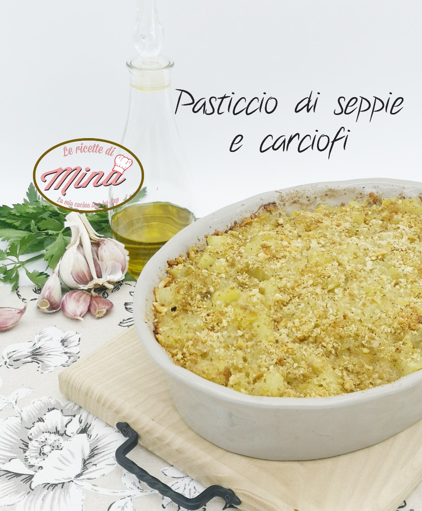 Pasticcio di seppie e carciofi