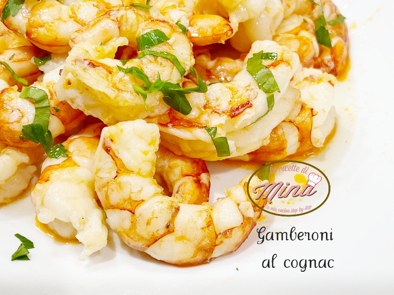 Gamberoni al cognac