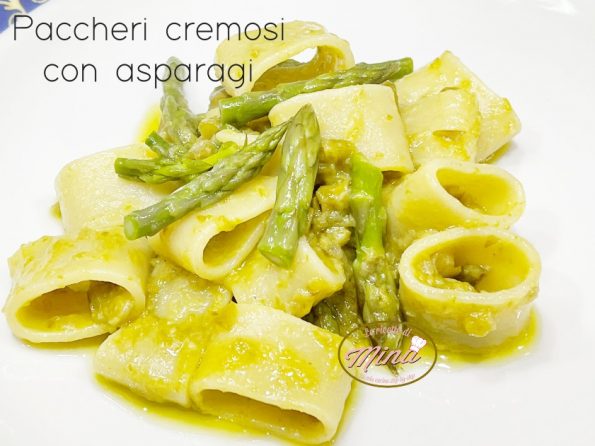 Paccheri cremosi con asparagi