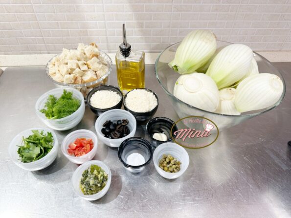 Finocchi gratinati alla mediterranea