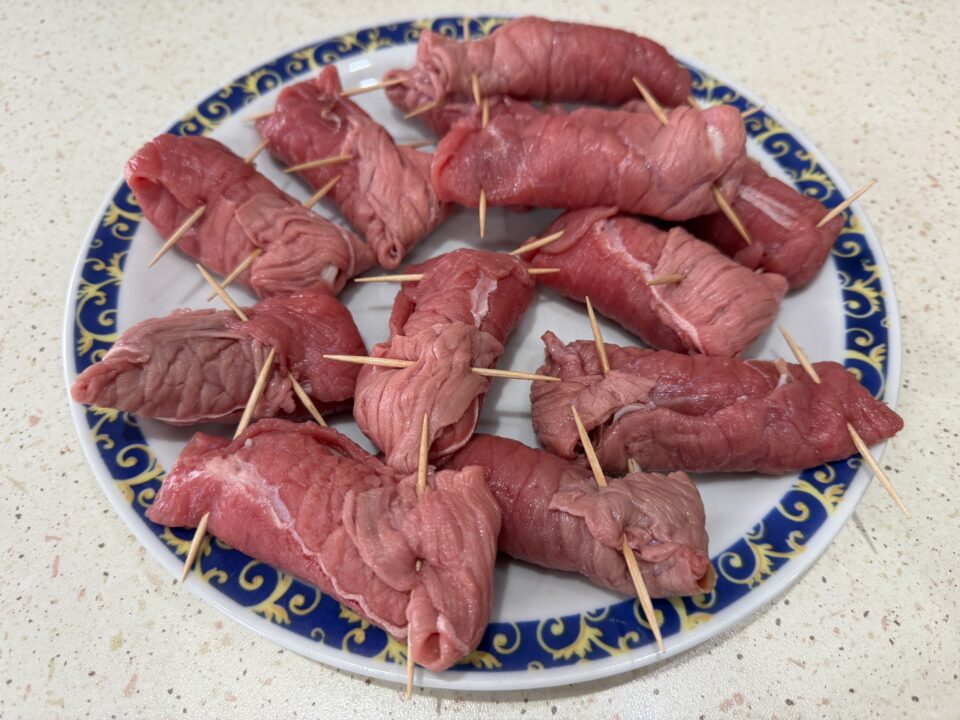 Involtini di vitello in padella