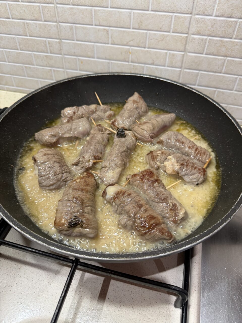 Involtini di vitello in padella